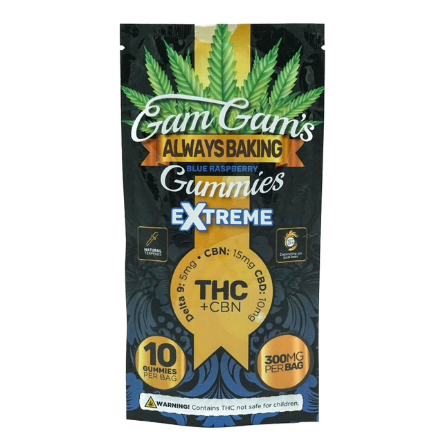 Gam Gam's Low Dose Edibles Blue Raspberry 10pk