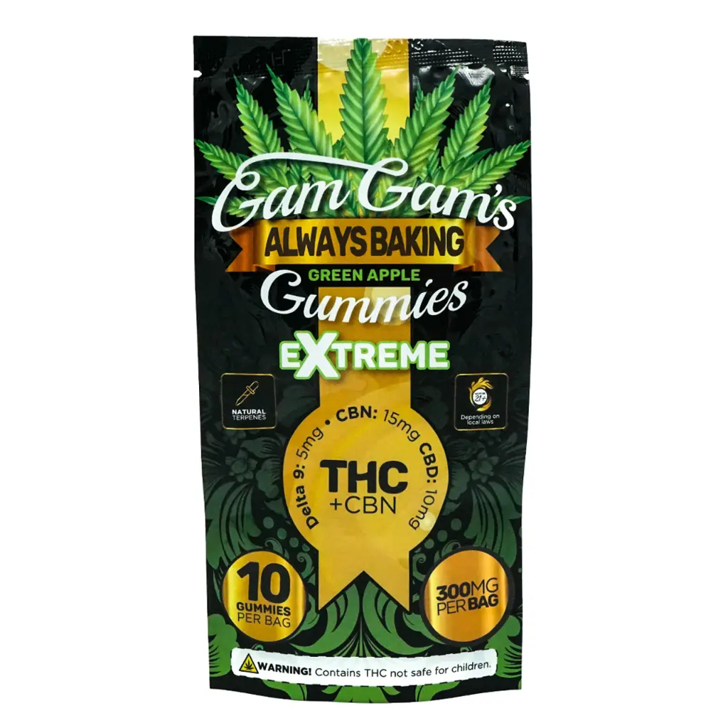 Gam Gam's Low Dose Edibles Green Apple 10pk