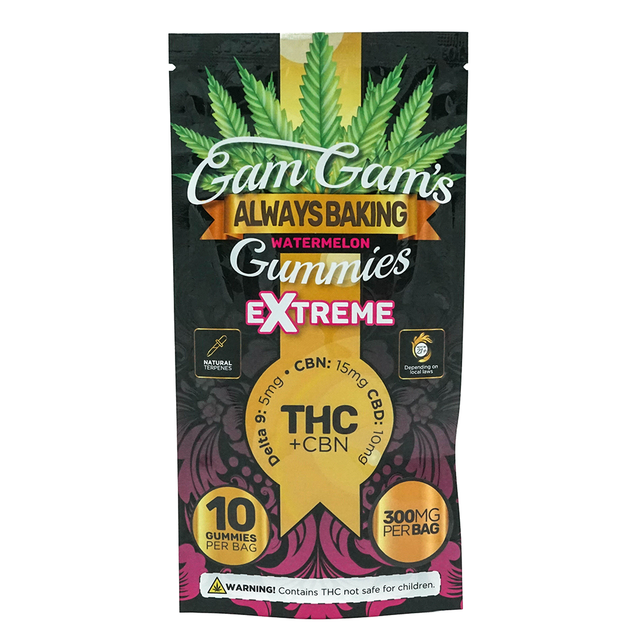 Gam Gam's Low Dose Edibles Watermelon 10pk