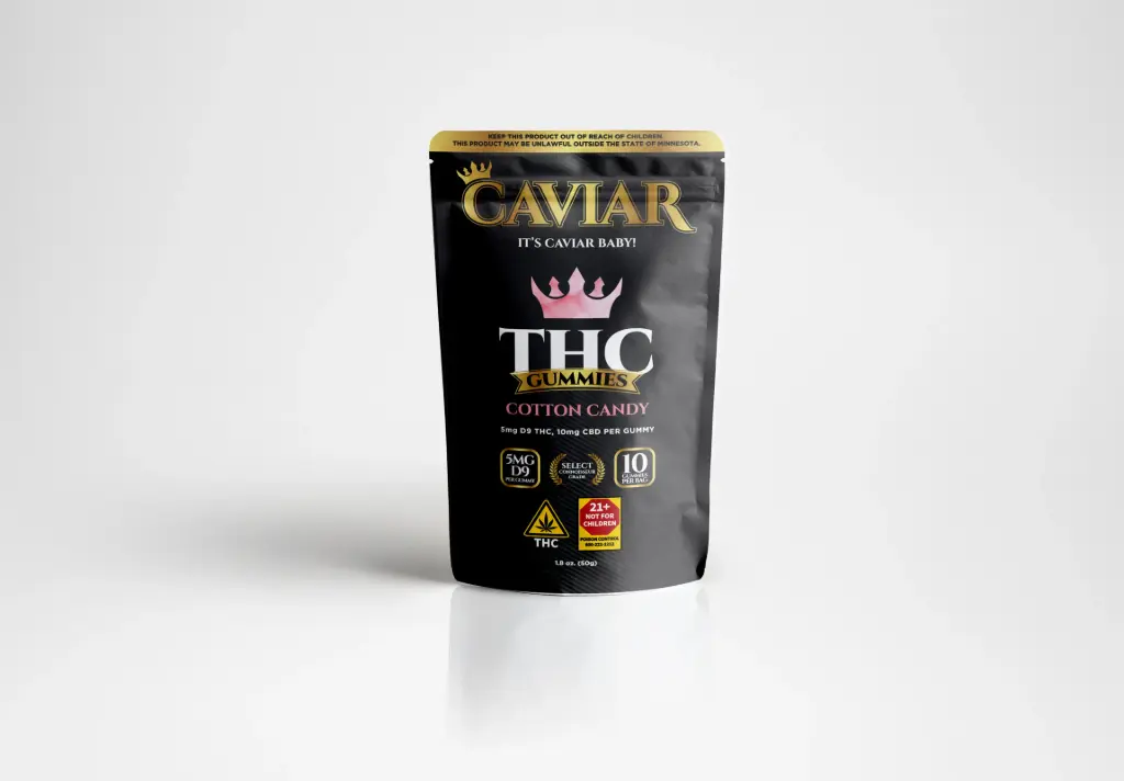 Caviar Low Dose Edibles Cotton Candy 10pk
