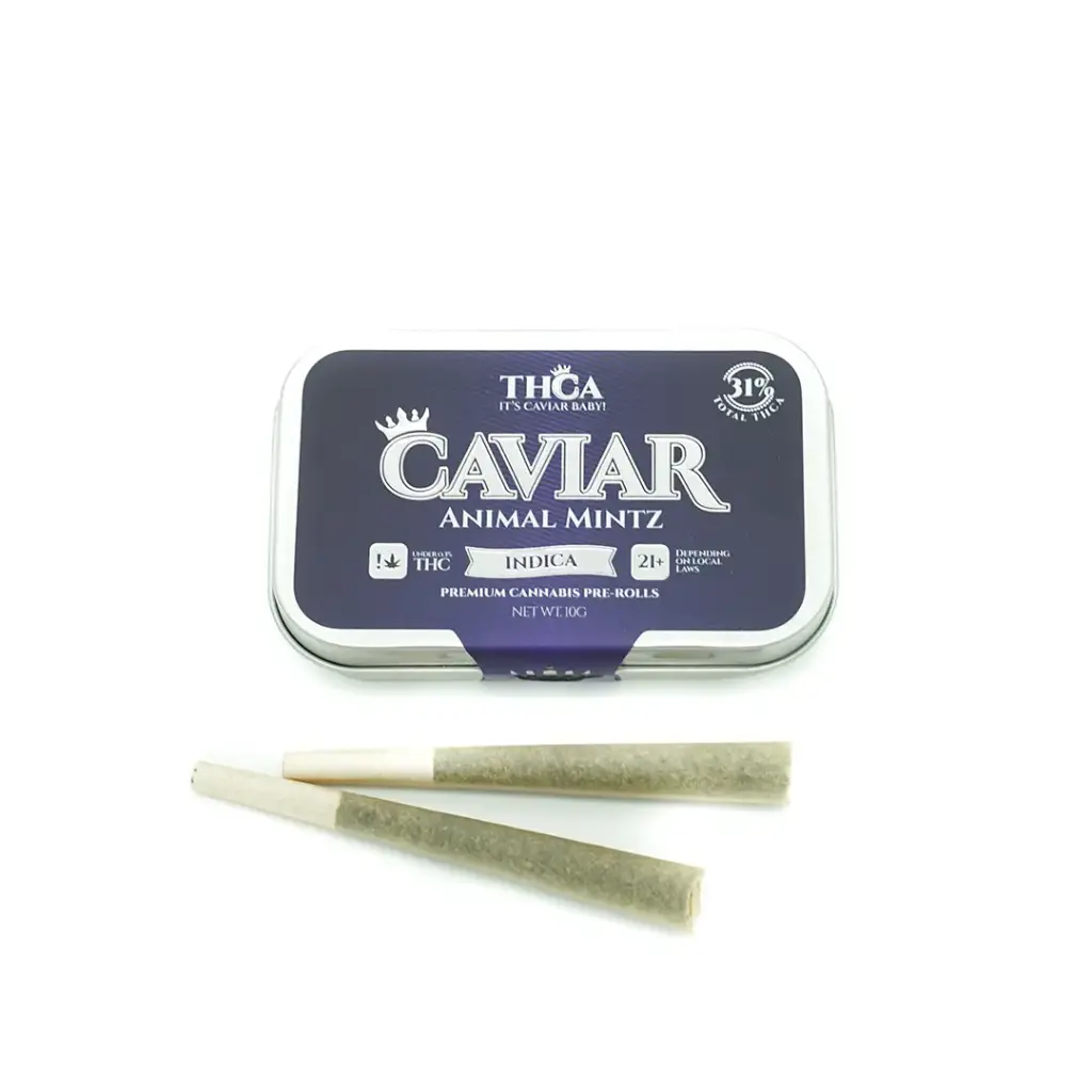 Caviar Pre Rolls Tin 1gram 10pk Animal Mintz
