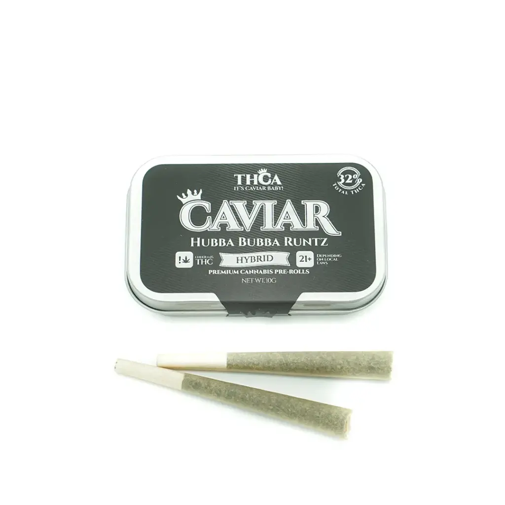 Caviar Pre Rolls Tin 1gram 10pk Hubba Bubba Runtz
